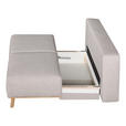 BOXSPRINGSOFA  mit Stoffauswahl, Rücken echt Hellgrau  - Hellgrau, Design, Holz/Textil (203/97/107cm) - Dieter Knoll