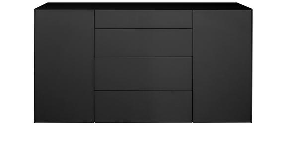 SIDEBOARD 179/89/42 cm in Anthrazit - Anthrazit/Schwarz, Design, Glas/Holzwerkstoff (179/89/42cm) - Novel