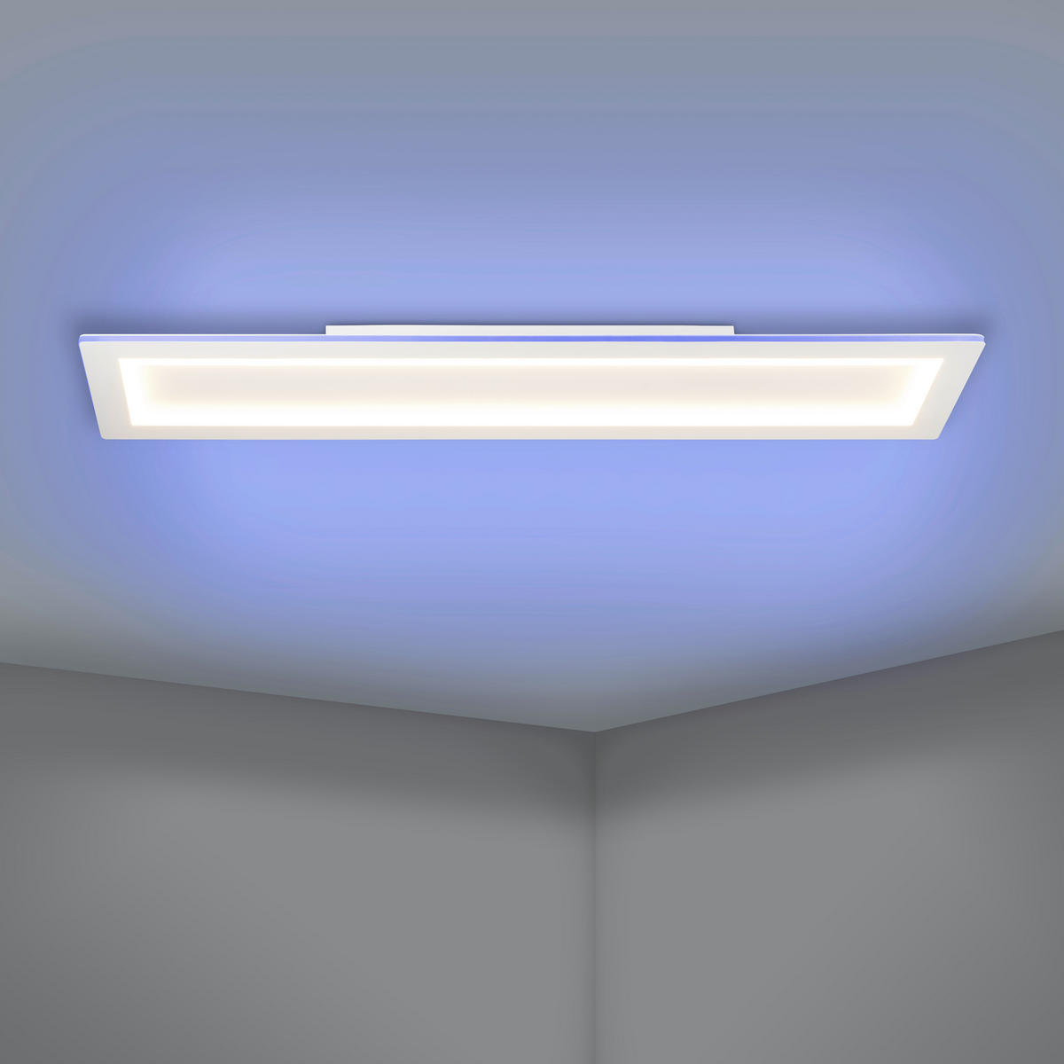 LED-DECKENLEUCHTE PADROGIANO  Smart   - Weiß, Basics, Kunststoff/Metall (120/30cm) - Eglo