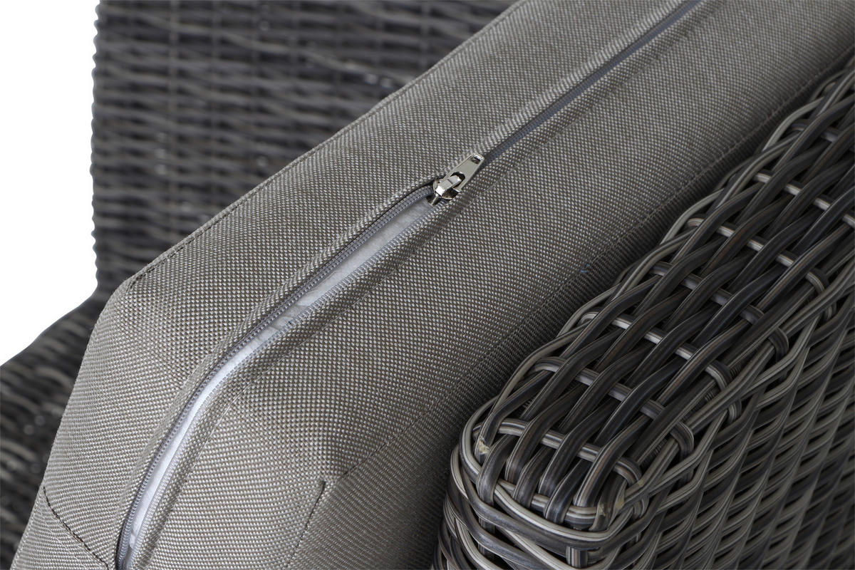 LOUNGEGARNITUR 4-teilig   219/88/219 cm  - Grau, Basics, Keramik/Kunststoff (219/88/219cm) - Siena Garden