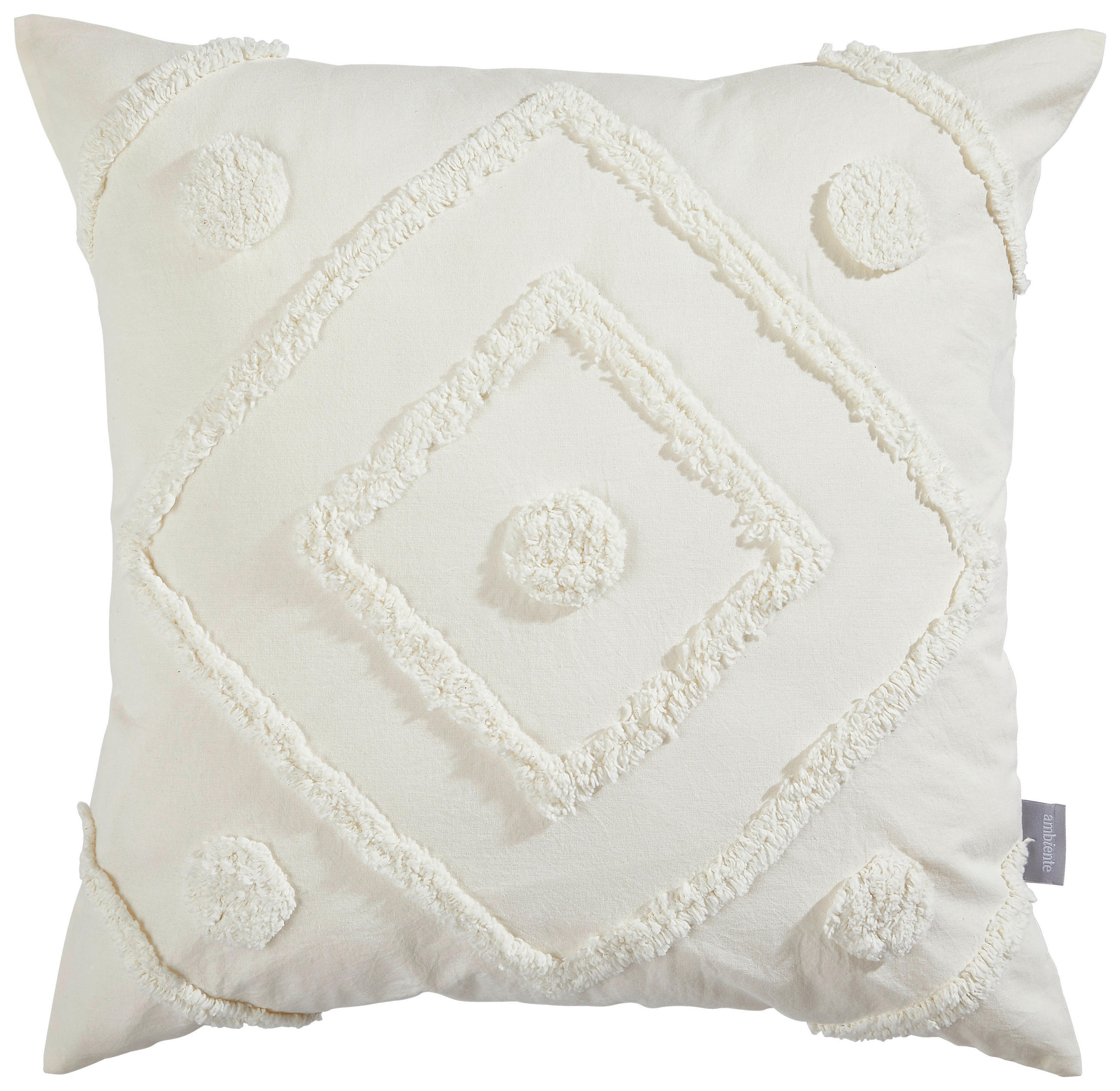 ZIERKISSEN 50/50 cm - Creme, Trend, Textil (50/50cm) - Ambiente