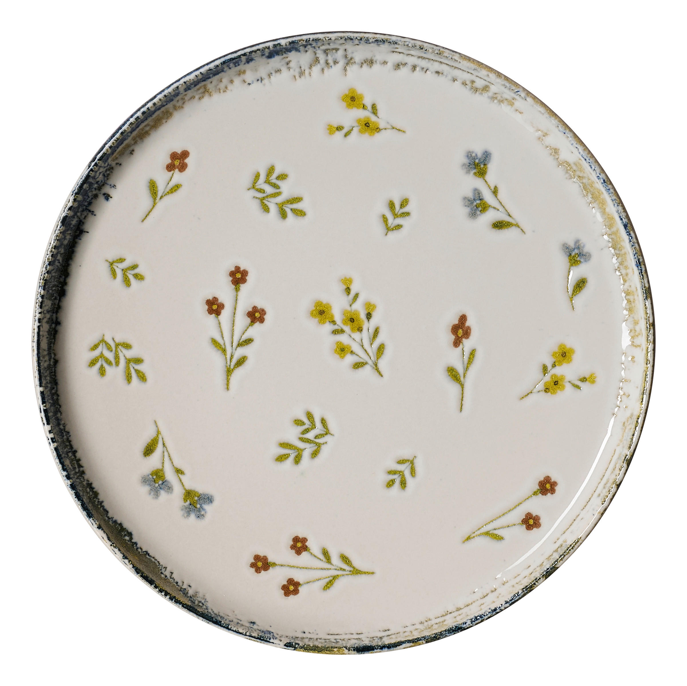DESSERTTELLER Creme, Multicolor Viola  - Multicolor/Creme, ROMANTIK / LANDHAUS, Keramik (19,5/2cm) - Ritzenhoff Breker
