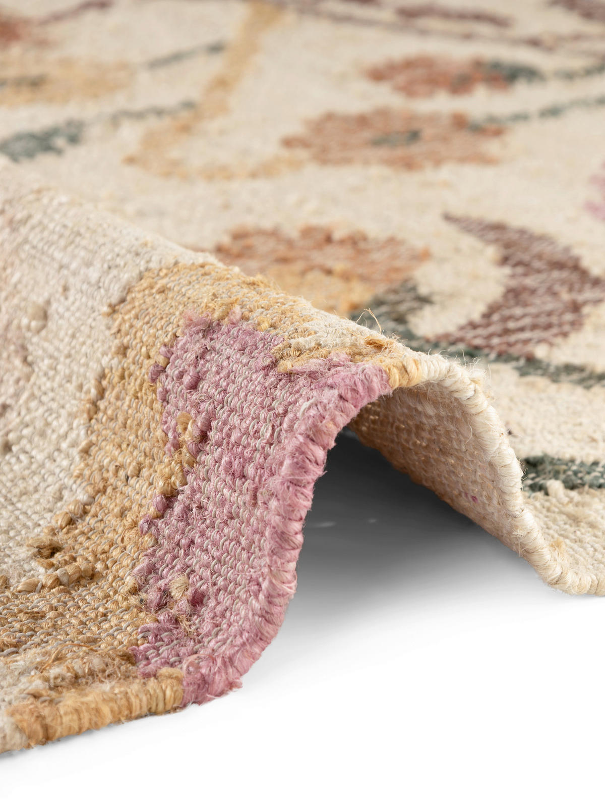 HANDWEBTEPPICH 200/300 cm Roya Creme, Multicolor rechteckig  - Multicolor/Creme, Basics, Textil (200/300cm) - Elle Decoration