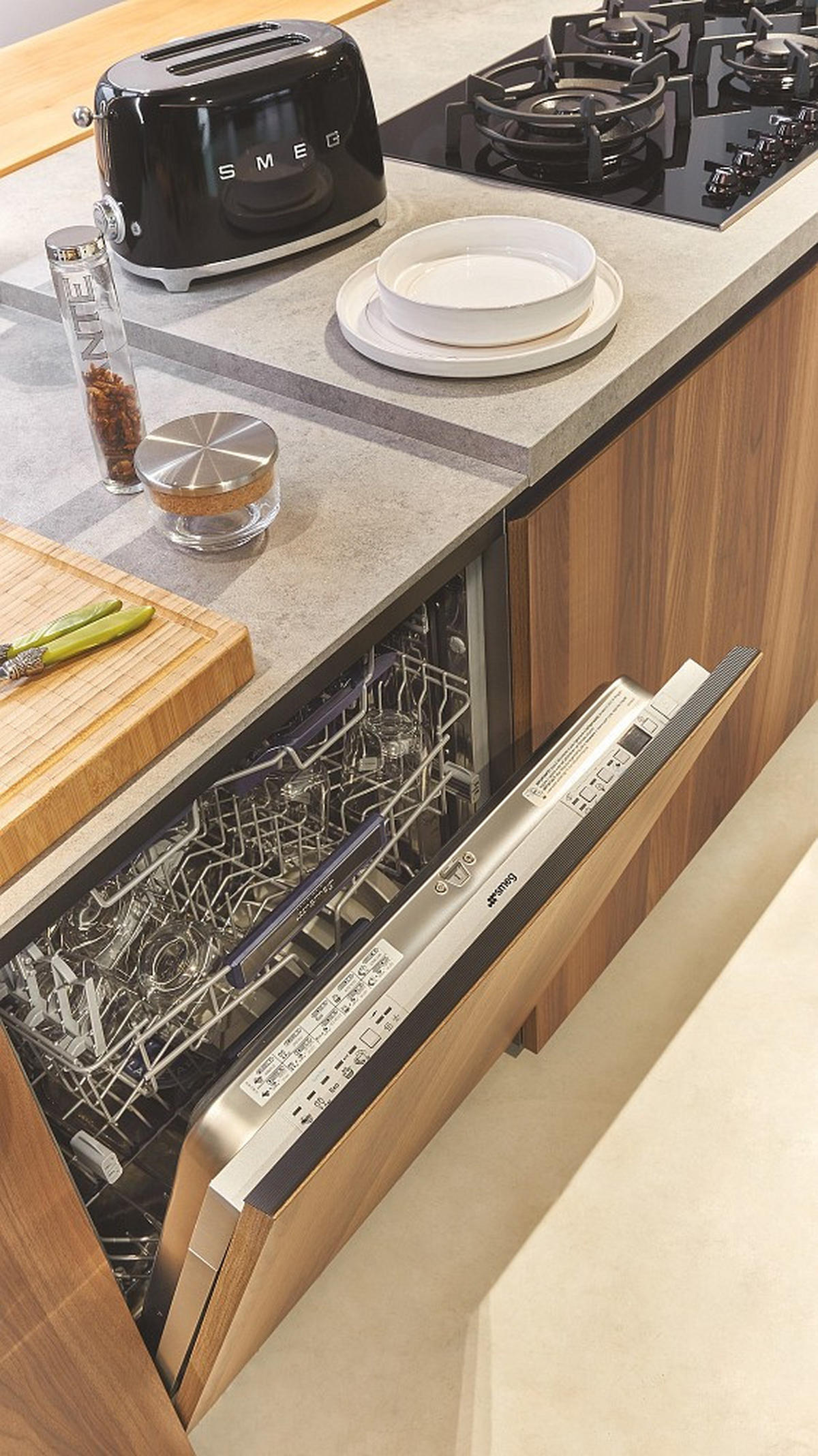 TOASTER 50`s Style  - Schwarz, Basics, Metall (31/19,8/19,5cm) - SMEG