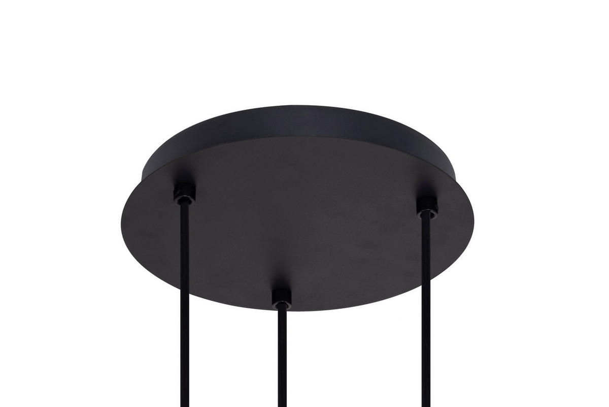 LAMPĂ SUSPENDATĂ 25/120 cm  - negru, Trend, sticlă/metal (25/120cm) - Novel