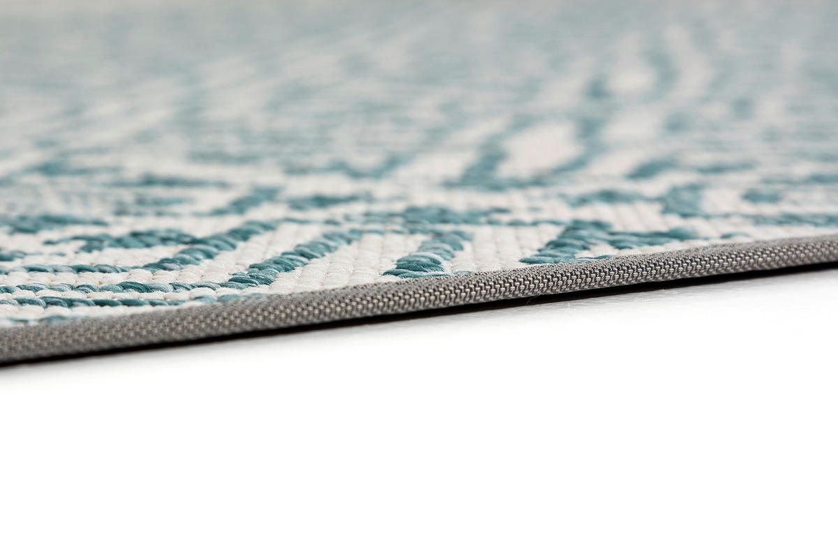 OUTDOORTEPPICH 70/140 cm Parkland Türkis, Beige  - Türkis/Beige, KONVENTIONELL, Textil (70/140cm) - Schöner Wohnen