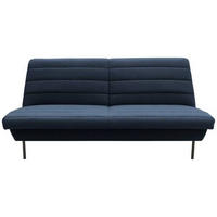 2-SITZER-SOFA in Blau  - Blau/Schwarz, Design, Textil/Metall (185/92/103cm) - LOOKS by W.Joop