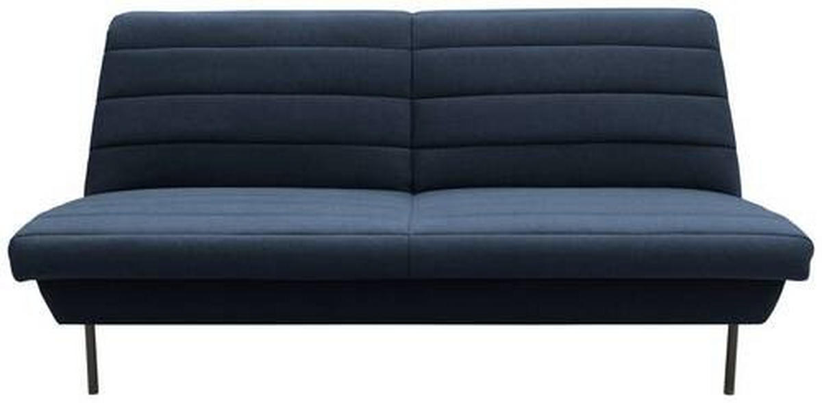 2-SITZER-SOFA in Blau  - Blau/Schwarz, Design, Textil/Metall (185/92/103cm) - LOOKS by W.Joop