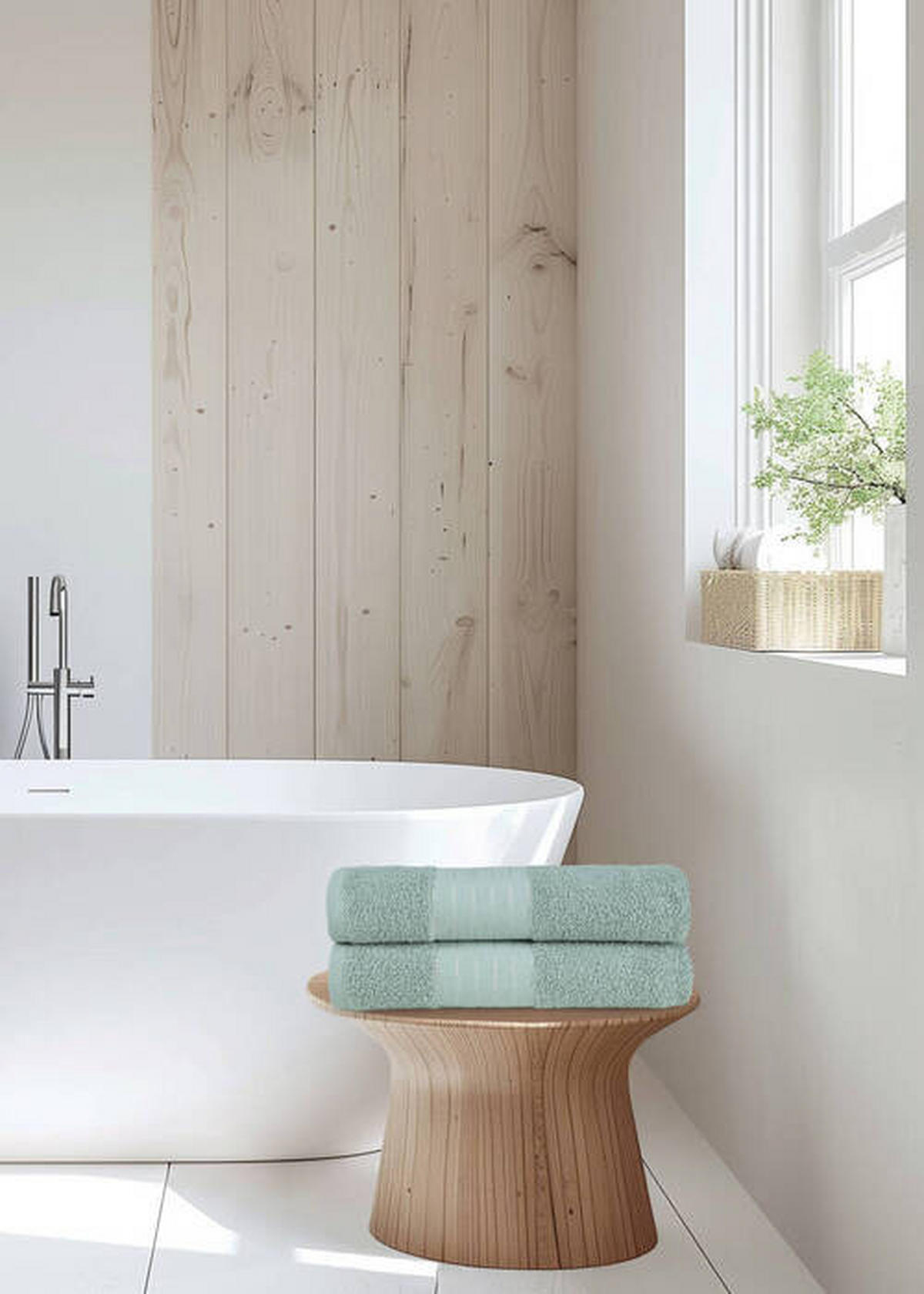 DUSCHTUCHSET 70/140 cm 2-teilig  - Basics, Textil (70/140cm)