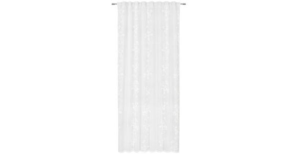 FERTIGVORHANG halbtransparent  - Weiß/Grau, Design, Textil (135/245cm) - Esposa