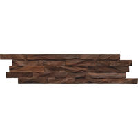 WANDVERKLEIDUNG 11 Stück  - Braun, Basics, Holz (61/15/2cm)