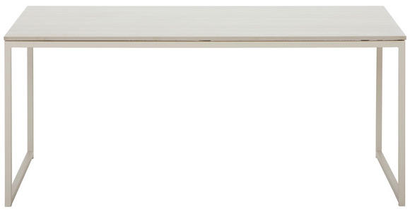 COUCHTISCH rechteckig Creme 100/60/43 cm  - Creme, Design, Keramik/Metall (100/60/43cm) - Carryhome