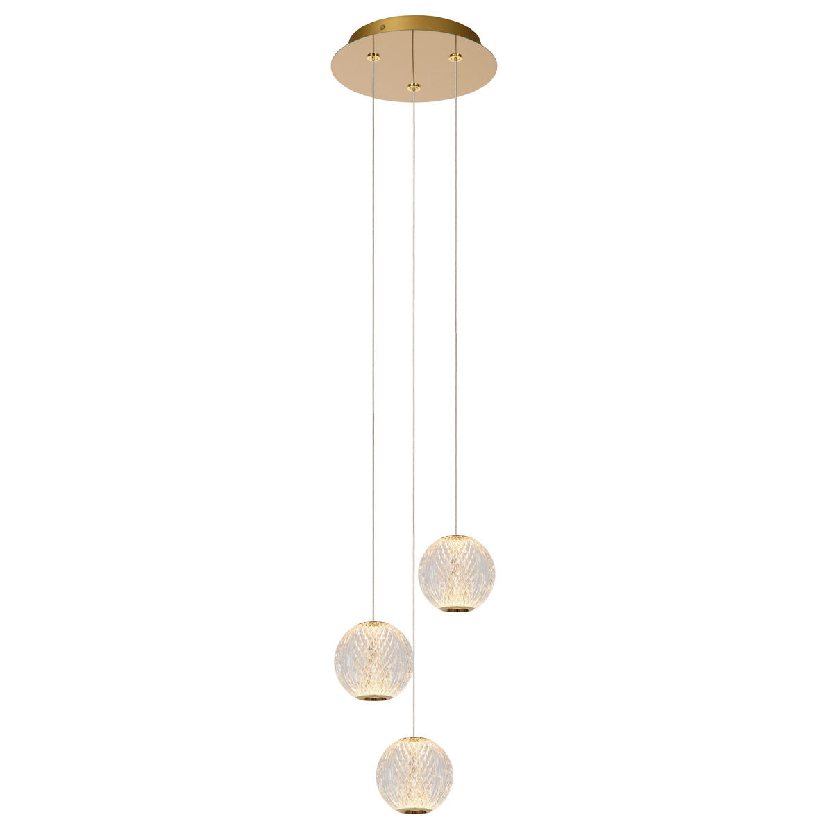 LED-PENDELLEUCHTE Cintra 25/25/150 cm   - Transparent, Design, Kunststoff (25/25/150cm) - Lucide
