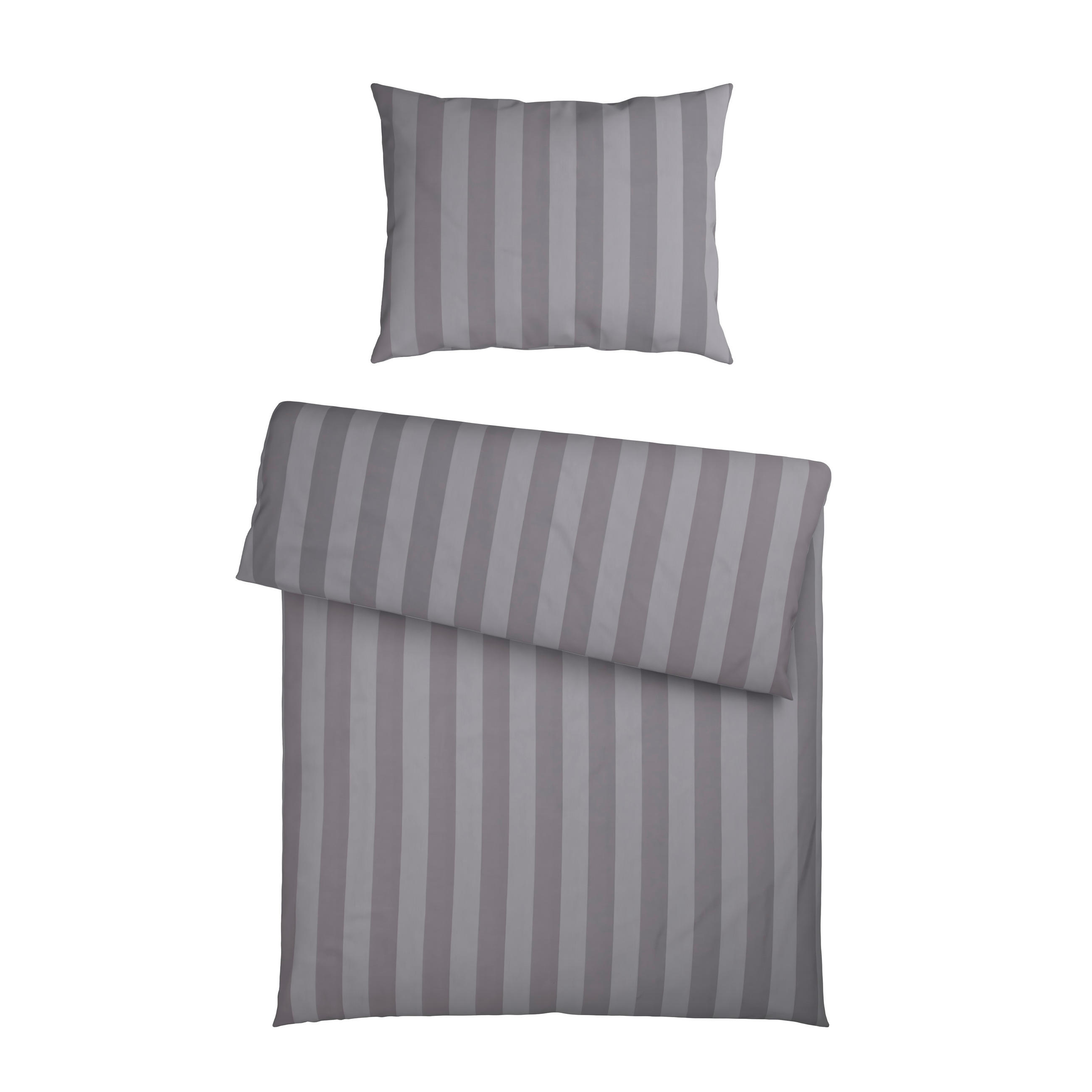 BETTWÄSCHE Damast 140/200 cm  - Grau, Basics, Textil (140/200cm) - Curt Bauer