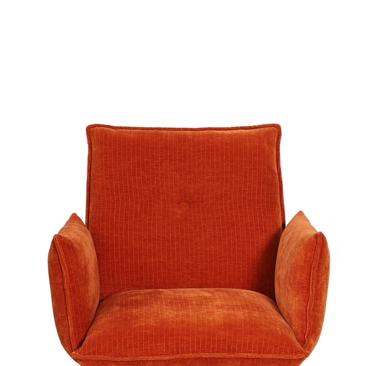 STOL MED ARMSTÖD järn sammet  - orange/svart, Design, metall/textil (63/63,5/86cm) - Novel