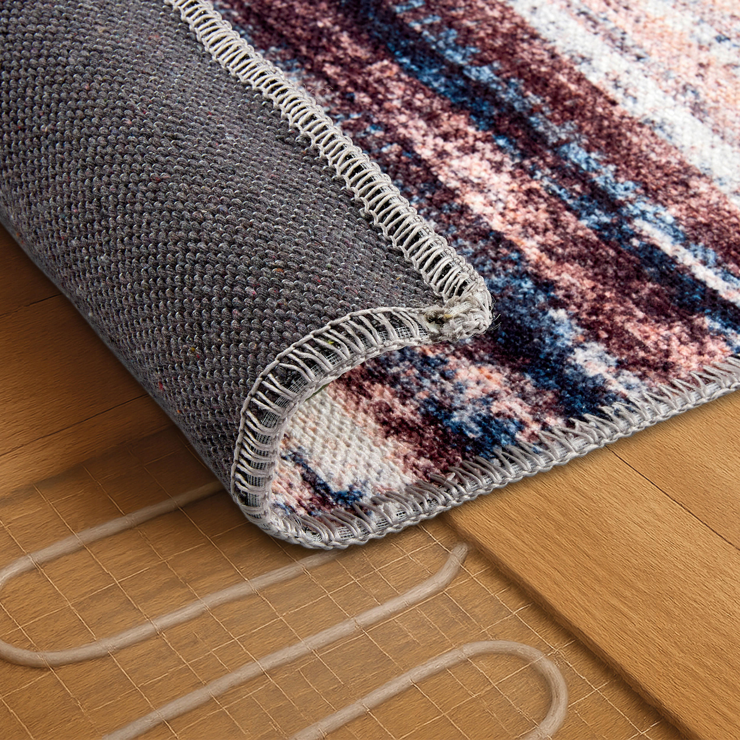 Astra Flachwebeteppich Piper Braun, Rot, Beige 200x280 cm