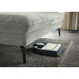 WOHNLANDSCHAFT in Webstoff Silberfarben  - Silberfarben/Schwarz, Design, Textil/Metall (208/354/157cm) - Dieter Knoll