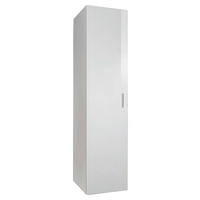MEHRZWECKSCHRANK 30/185/40 cm  in Weiß  - Chromfarben/Weiß, KONVENTIONELL, Holzwerkstoff/Kunststoff (30/185/40cm) - Xora