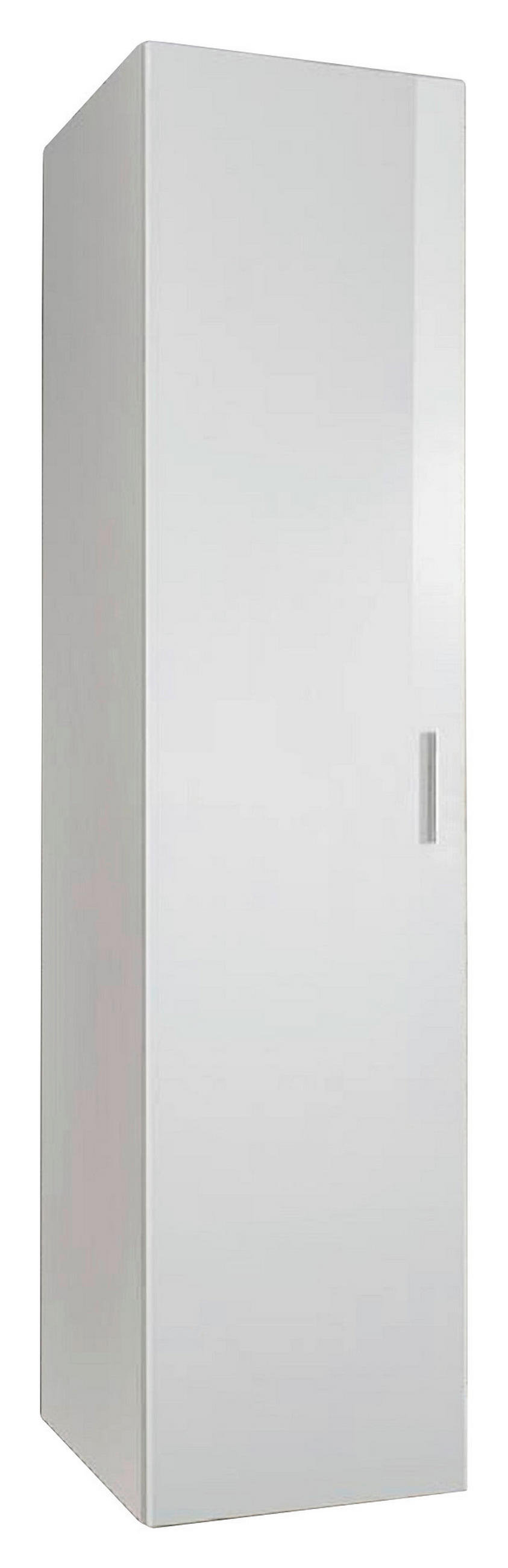 MEHRZWECKSCHRANK 30/185/40 cm  in Weiß  - Chromfarben/Weiß, KONVENTIONELL, Holzwerkstoff/Kunststoff (30/185/40cm) - Xora