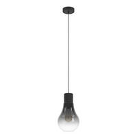 HÄNGELEUCHTE 20/110 cm    - Schwarz/Grau, Konventionell, Glas/Metall (20/110cm) - Eglo