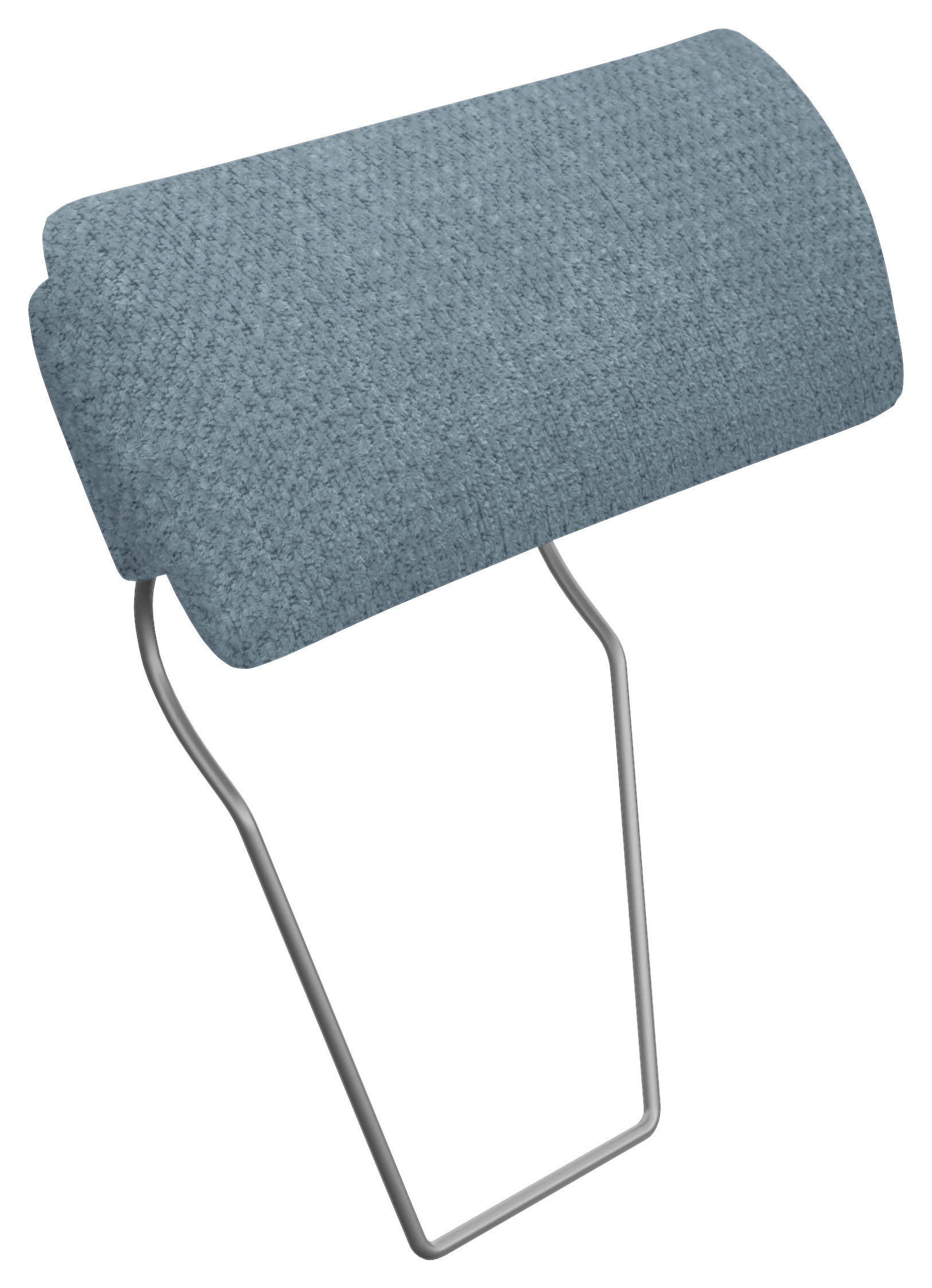 KOPFSTÜTZE - Blaugrau, KONVENTIONELL, Textil (55/28/18cm) - Hom`in