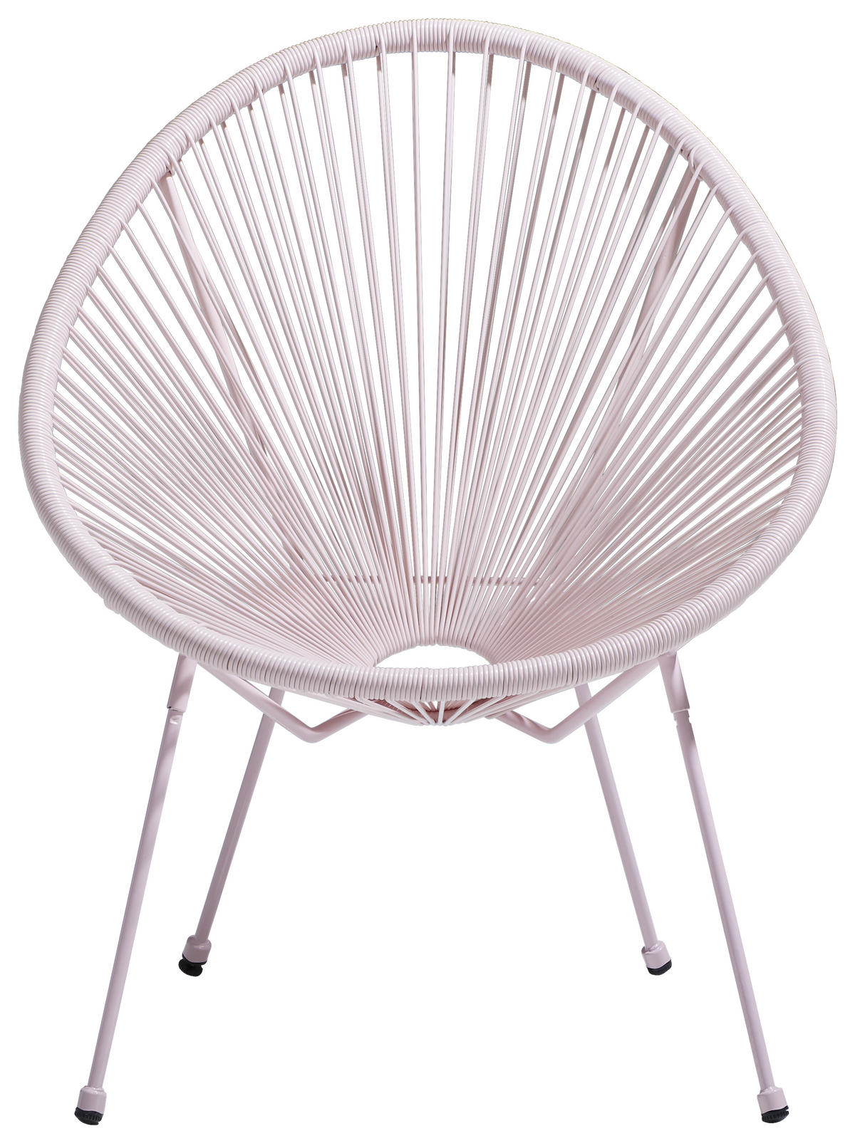 GARTENSESSEL Stahl Rosa  - Schwarz/Rosa, Design, Kunststoff/Metall (73/88/78cm) - Ambia Garden