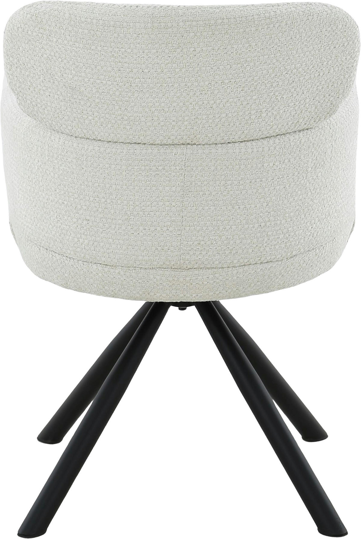 ARMLEHNSTUHL  in Eisen Webstoff  - Beige/Schwarz, MODERN, Textil/Metall (60/84/64cm) - MID.YOU