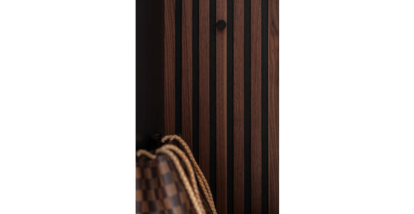 GARDEROBE 6-teilig in 250/233/59 cm - Anthrazit/Nussbaumfarben, Design, Holz/Holzwerkstoff (250/233/59cm) - Moderano