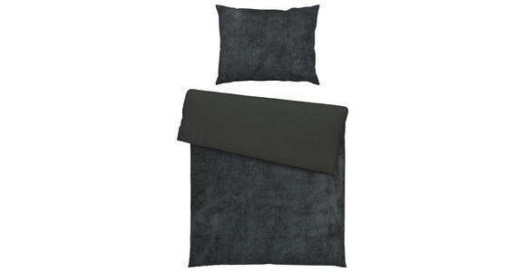 BETTWÄSCHE Samt, Teddystoff 140/200 cm  - Anthrazit, Basics, Textil (140/200cm) - Novel