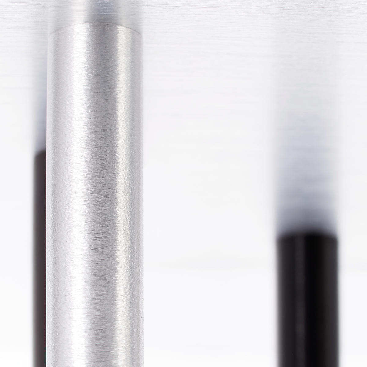 LED-DECKENLEUCHTE 50/35/21 cm   - Schwarz/Alufarben, Design, Kunststoff/Metall (50/35/21cm) - Brilliant