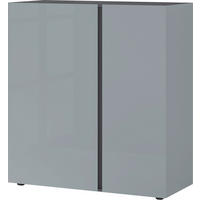 KOMMODE , 94/103/43 cm,  - Schwarz/Graphitfarben, KONVENTIONELL, Glas/Holzwerkstoff (94/103/43cm)