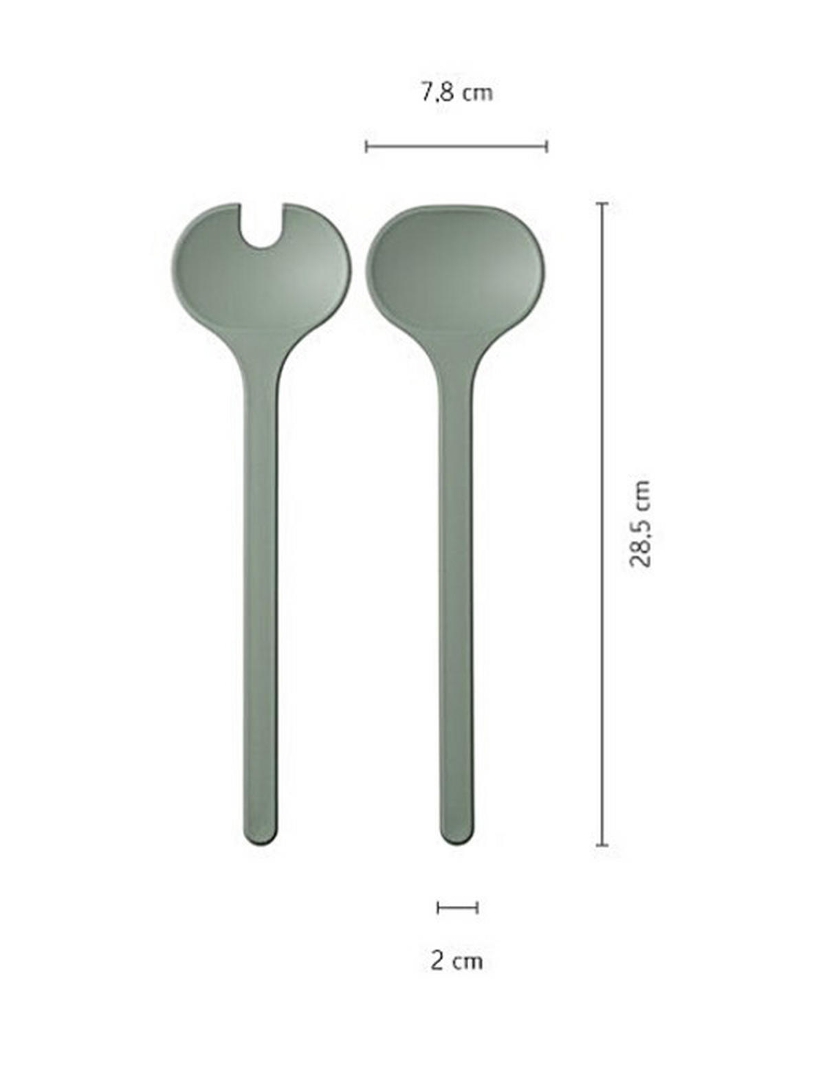 SALATSET  2-teilig 30,1 cm  - Schwarz, KONVENTIONELL (30,1cm) - Mepal