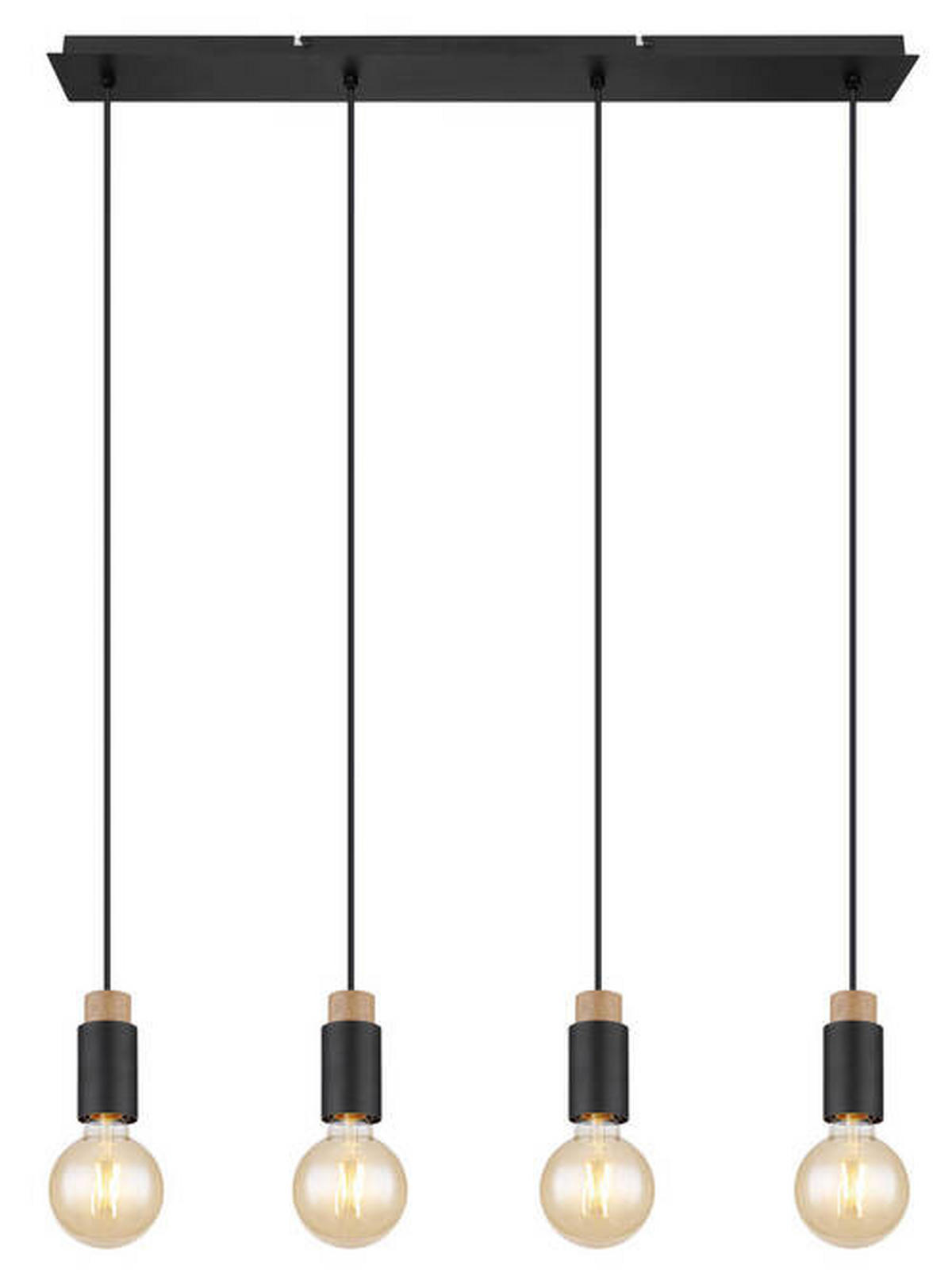 VISEČA SVETILKA  Matti   75/8/120 cm         E27 - črna/temno rjava, Design, kovina/umetna masa (75/8/120cm) - Globo