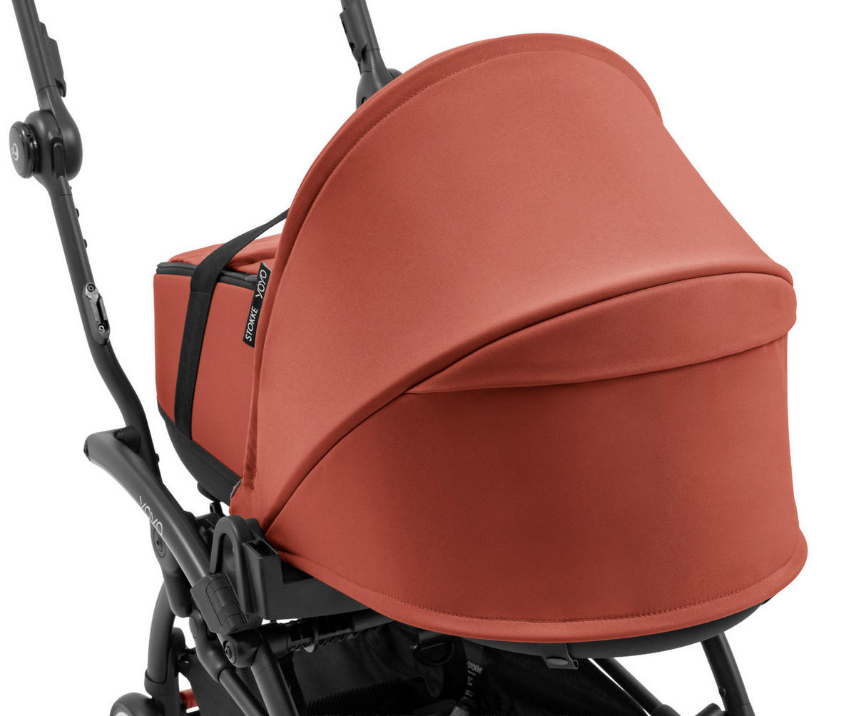 KOŠARA ZA KOLICA    - tamno ružičasta, Basics, tekstil (45,5/44/77cm) - Stokke