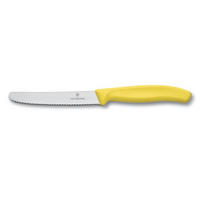 TOMATENMESSER - Gelb/Silberfarben, Basics, Kunststoff (24/10/4cm) - Victorinox