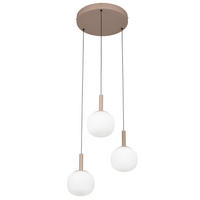ZÁVĚSNÉ LED SVÍTIDLO, 43/150 cm  - bílá, Design, kov/sklo (43/150cm) - Novel