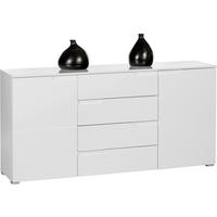 ŠIROKÁ KOMODA, 165/80/40 cm - strieborná, Design (165/80/40cm) - Dieter Knoll