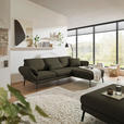 ECKSOFA  in Flachgewebe Dunkelgrün  255-365/175-224 cm  - Dunkelgrün/Schwarz, Design, Textil/Metall (255-365/175-224cm) - Dieter Knoll