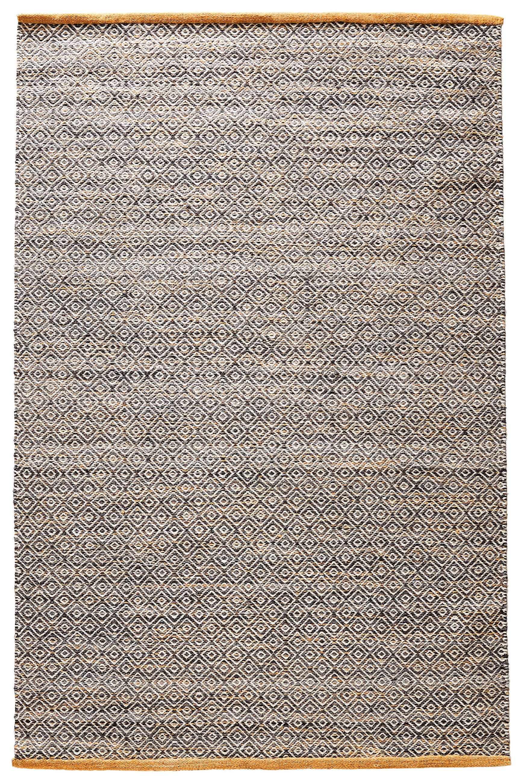 HANDWEBTEPPICH 70/130 cm Jupiter Currygelb  - Currygelb, Natur, Textil (70/130cm) - Linea Natura