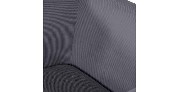 SESSEL in Cord Anthrazit  - Anthrazit/Buchefarben, Design, Holz/Textil (85/71/80cm) - Hom`in