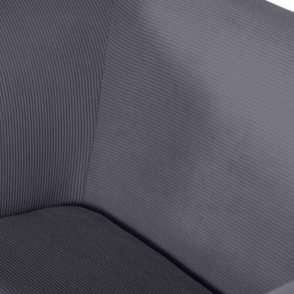 SESSEL in Cord Dunkelgrau  - Dunkelgrau/Buchefarben, Design, Holz/Textil (85/71/80cm) - Hom`in
