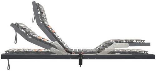 LATTENROST 90/200 cm Kopfteil, Fußteil, Mittelzone verstellbar,  - Anthrazit/Orange, Basics, Holz (90/200cm) - Dieter Knoll