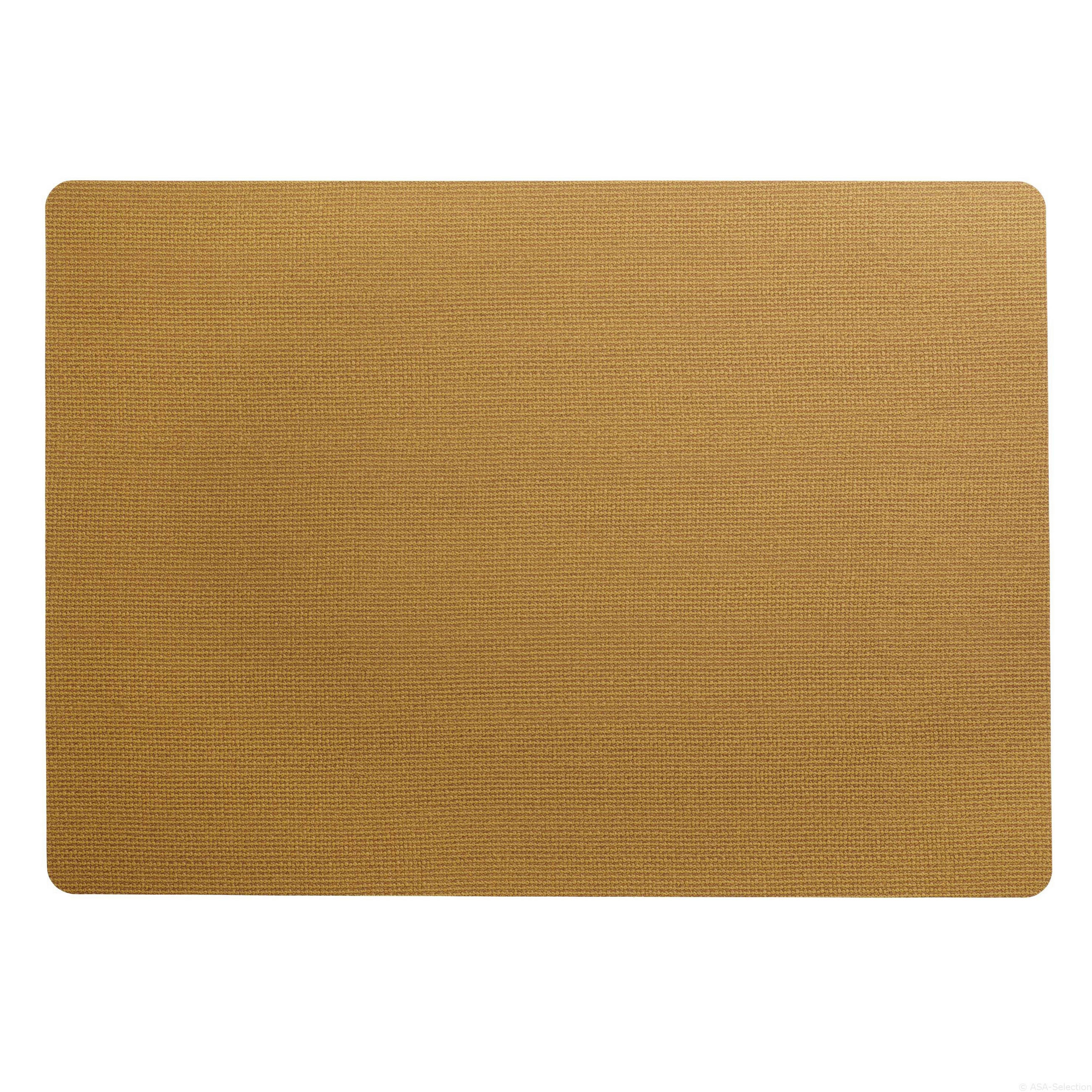 TISCHSET SISAL OPTIC PLACEMATS Kunststoff Gelb 46/33 cm  - Gelb, Basics, Kunststoff (46/33cm) - ASA