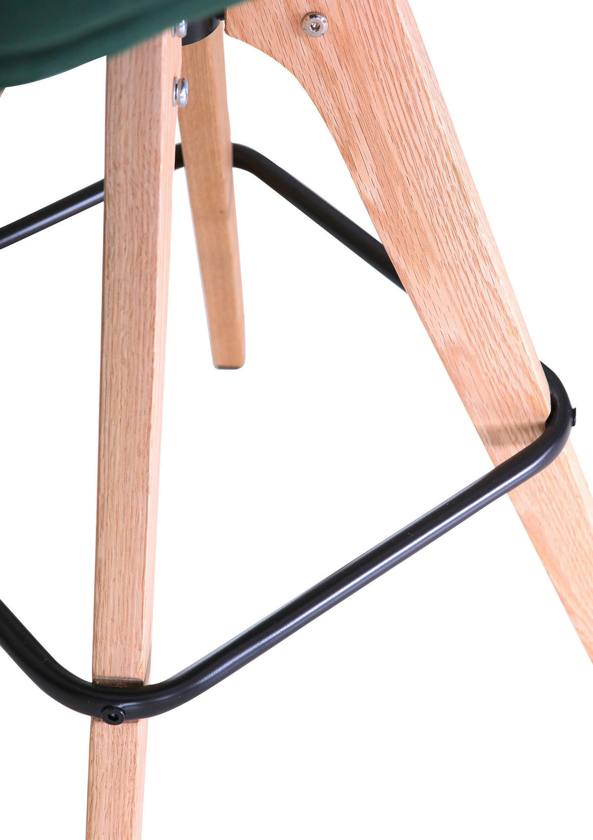 BARHOCKER in Textil Dunkelgrün  - Dunkelgrün/Eichefarben, MODERN, Holz/Textil (53/55/100cm) - Livetastic