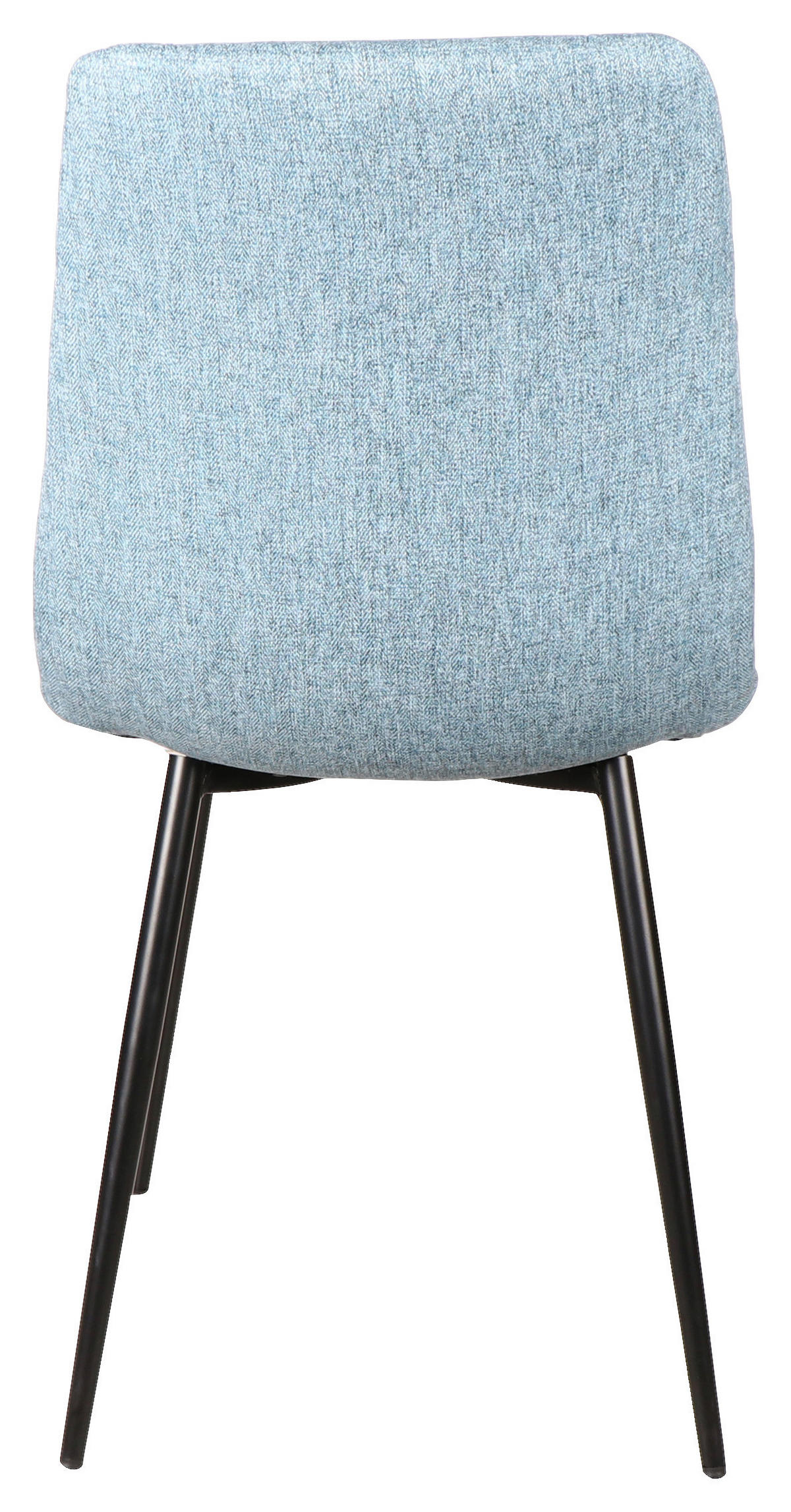 STOL, kovina, tekstil modra, črna  - modra/črna, Design, kovina/tekstil (45/86/55cm) - Xora