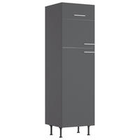 GERÄTEUMBAUSCHRANK 60/211,8/58,1 cm  in Anthrazit  - Edelstahlfarben/Anthrazit, Basics, Holzwerkstoff/Metall (60/211,8/58,1cm) - Optifit