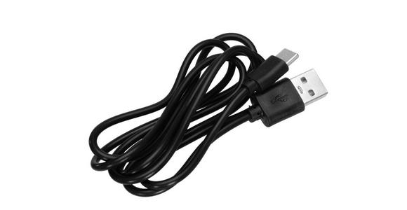 AKKU-TISCHLEUCHTE Jubidubiläum 8,6/20,3 cm  - Schwarz, Basics, Kunststoff/Metall (8,6/20,3cm) - Novel