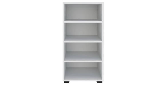 REGAL  46/90/40 cm Weiß  - Schwarz/Weiß, KONVENTIONELL, Holzwerkstoff/Kunststoff (46/90/40cm) - Hom`in