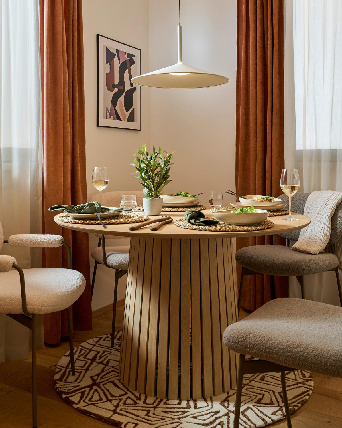 ESSTISCH in Holz, Holzwerkstoff  - Eichefarben, Trend, Holz/Holzwerkstoff (120/75cm) - MID.YOU