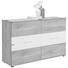 KOMMODE 130/83/41 cm - Eichefarben/Alufarben, Design, Holzwerkstoff/Kunststoff (130/83/41cm) - Carryhome KOMMODE 130/83/41 cm - Eichefarben/Alufarben, Design, Holzwerkstoff/Kunststoff (130/83/41cm) - Carryhome